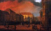 Marcin Zaleski Capture of the Arsenal in Warsaw, 1830. oil painting on canvas